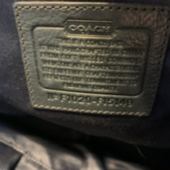COACH LAURA LEATHER SPECTATOR TOTE BAG F1020 · Style # F15149 · - Picture 6 of 10